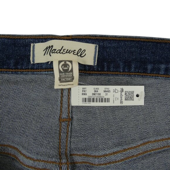 NWT Madewell Magic Pocket 9” Mid-Rise Skinny Jeans Ankle Sz 31 #1435 - Picture 4 of 8